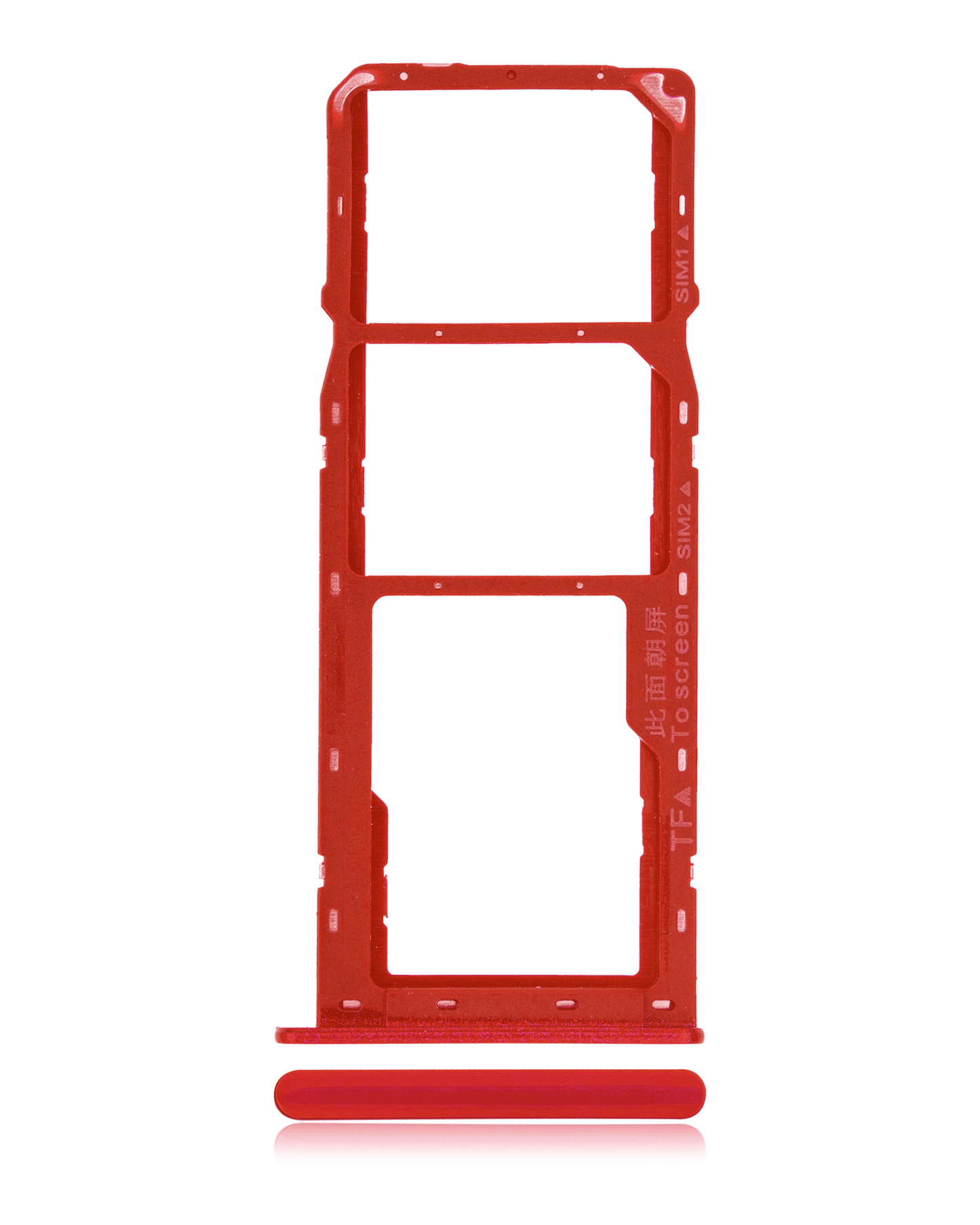 Dual Sim Card Tray For Samsung Galaxy A10s (A107 / 2019) / A20s (A207 / 2019) (Red)