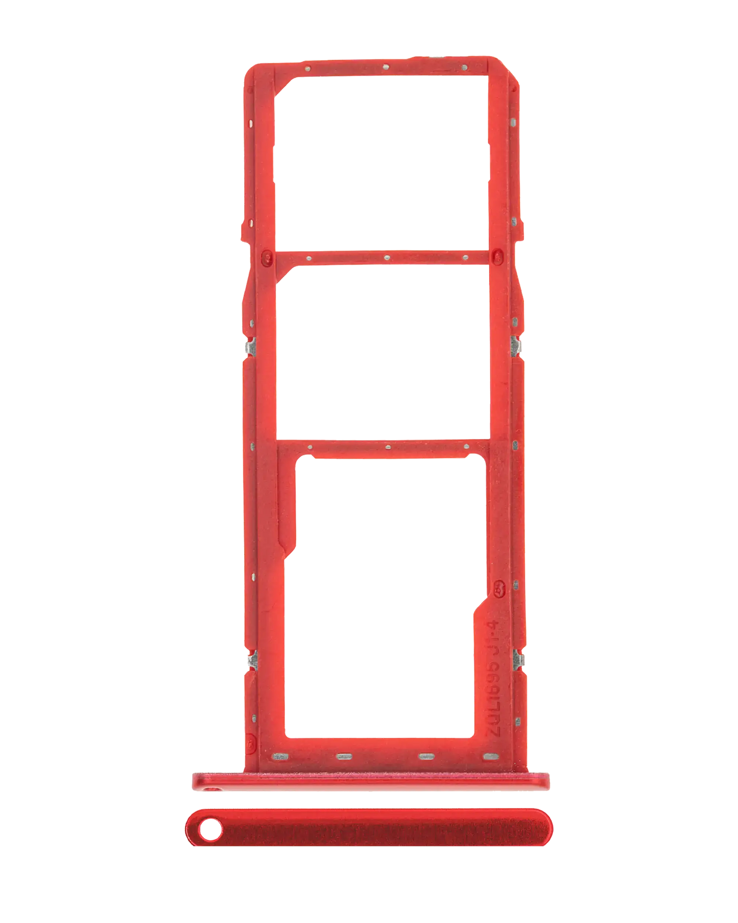 Dual Sim Card Tray For Samsung Galaxy A01 (A015 / 2020) (Red)