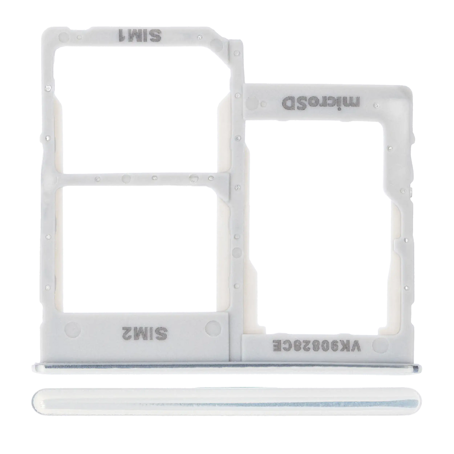 Dual Sim Card Tray For Samsung Galaxy A40 (A405 / 2019) (White)