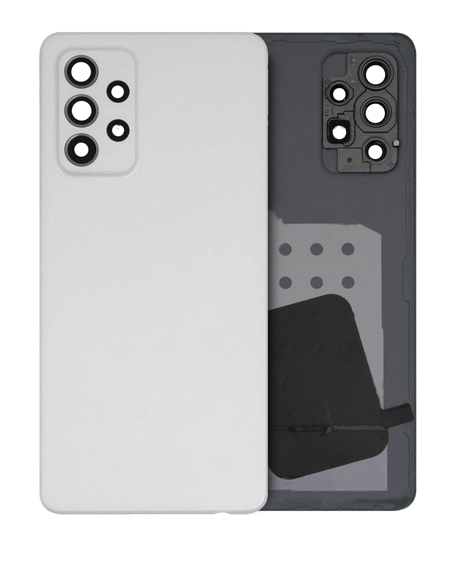 Back Cover Glass With Camera Lens For Samsung Galaxy A52s (A528 / 2021) (Service Pack) (Awesome White)