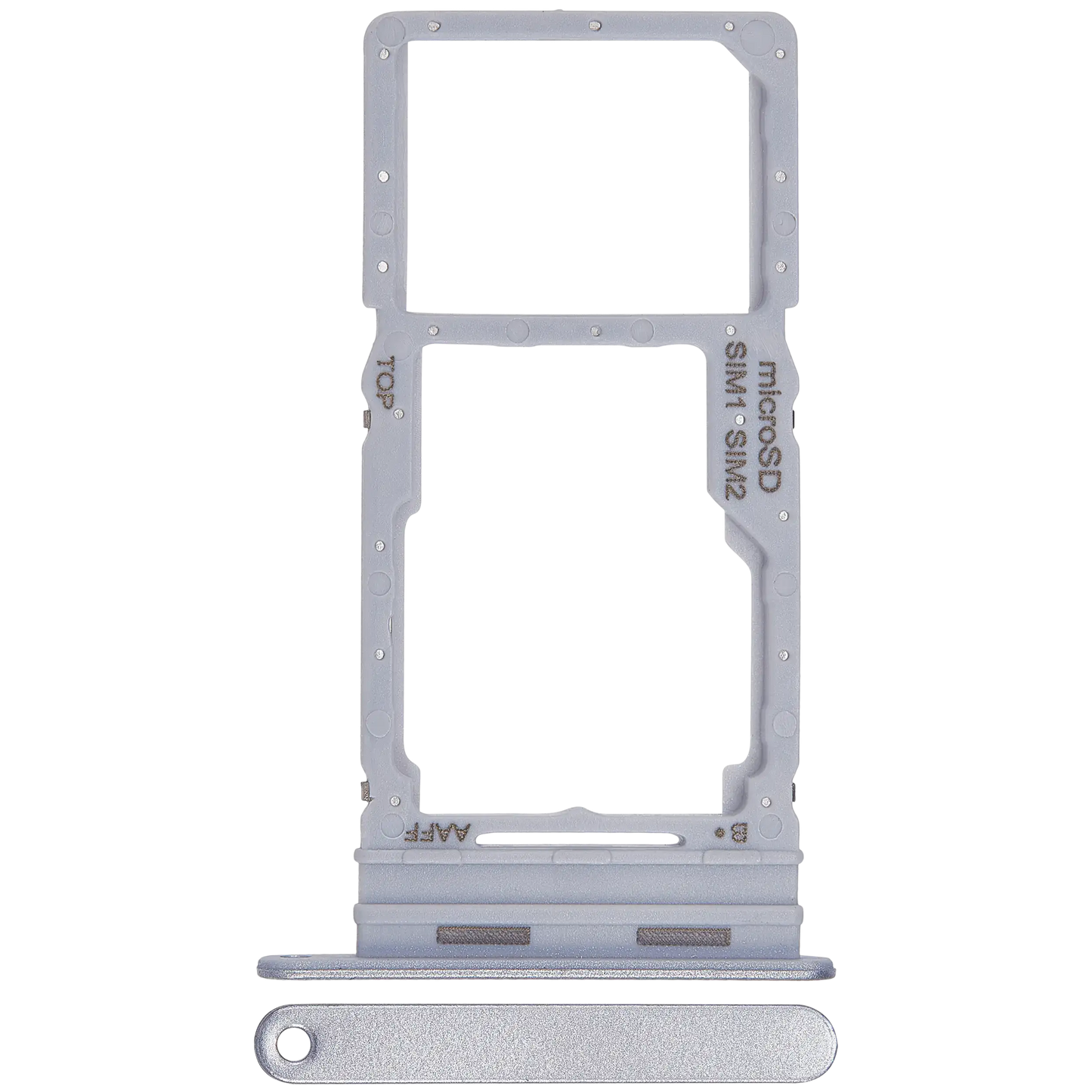 Dual Sim Card Tray For Samsung Galaxy A16 5G (A166 / 2024) (Premium) (Light Gray)