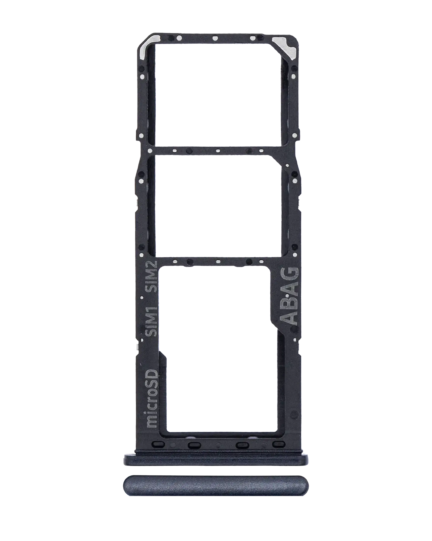 Dual Sim Card Tray For Samsung Galaxy A21S (A217 / 2020) (Black)