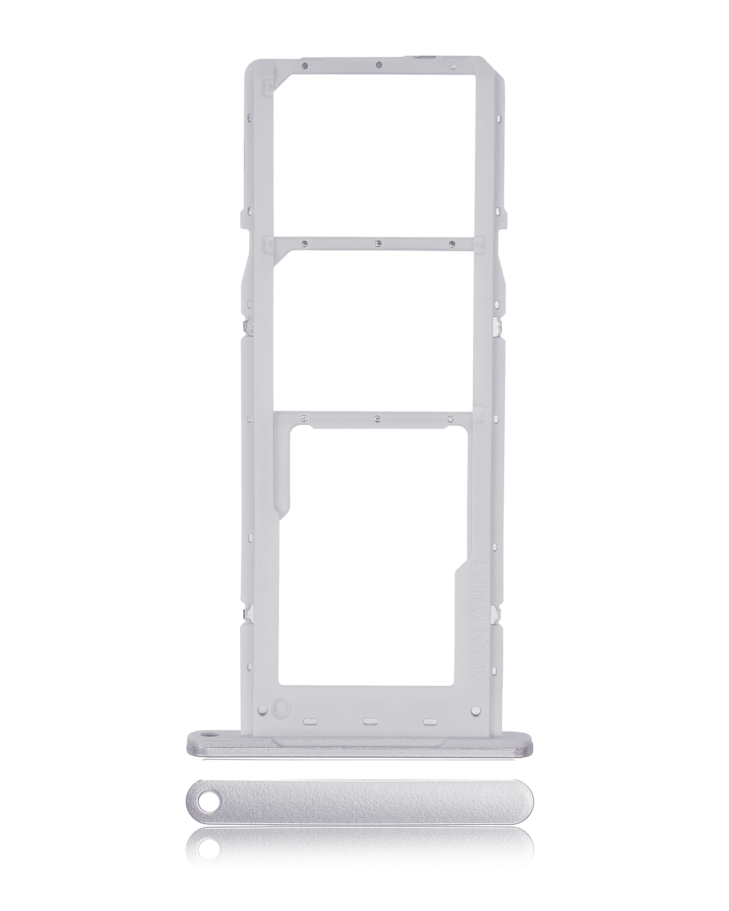 Dual Sim Card Tray For Samsung Galaxy A14 (A145F) (Silver)