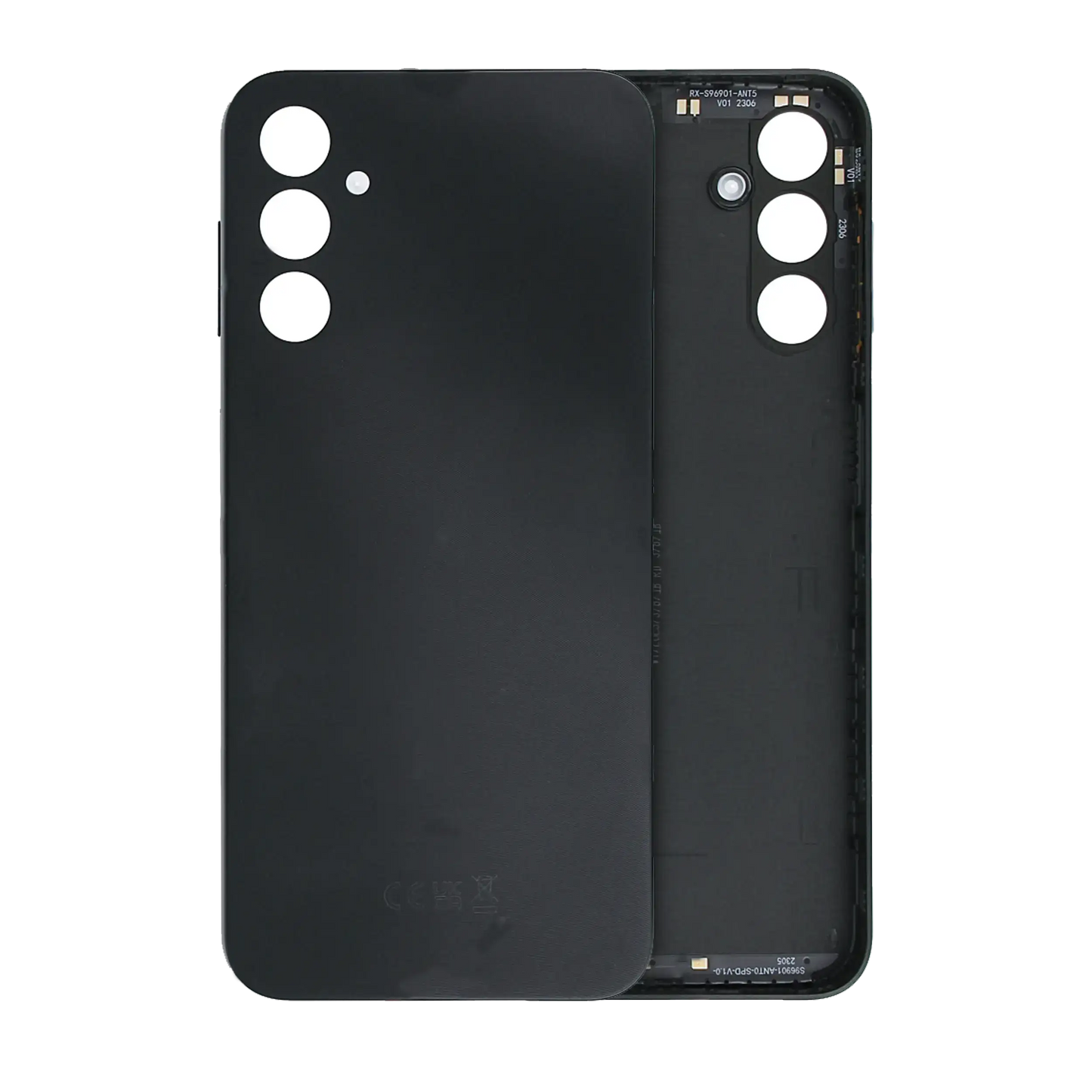 Back Cover Glass For Samsung Galaxy A14 5G (A146 / 2023) (Service Pack) (Black)
