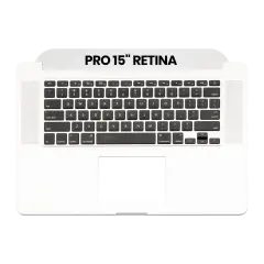 Top Case with Keyboard (ANSI US) For MacBook Pro 15" A1398 (2015) (OEM New) (Silver)