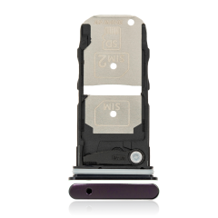 Dual Sim Card Tray For Motorola Edge 5G (XT2063 / 2020) (Midnight Magenta)