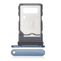 Dual Sim Card Tray For Motorola Edge 20 Pro (XT2153-1 / 2021) (Blue Vegan Leather)