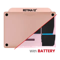 Bottom Case with Battery (A1705) For MacBook 12" A1534 (2016-2017) (Rose Gold)