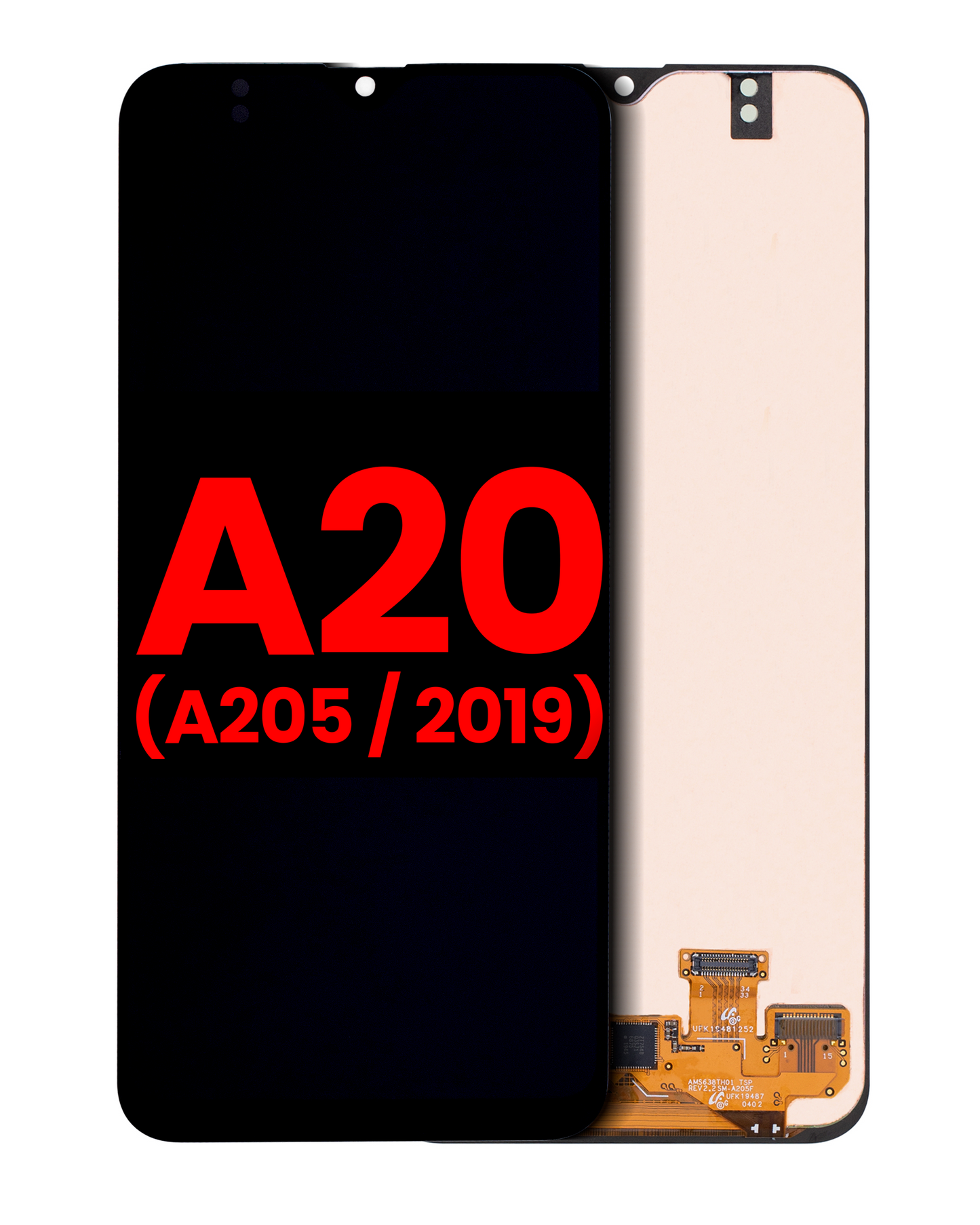 OLED Assembly Without Frame For Samsung Galaxy A20 (A205 / 2019) (All Models) (Aftermarket Plus) (All Colors)
