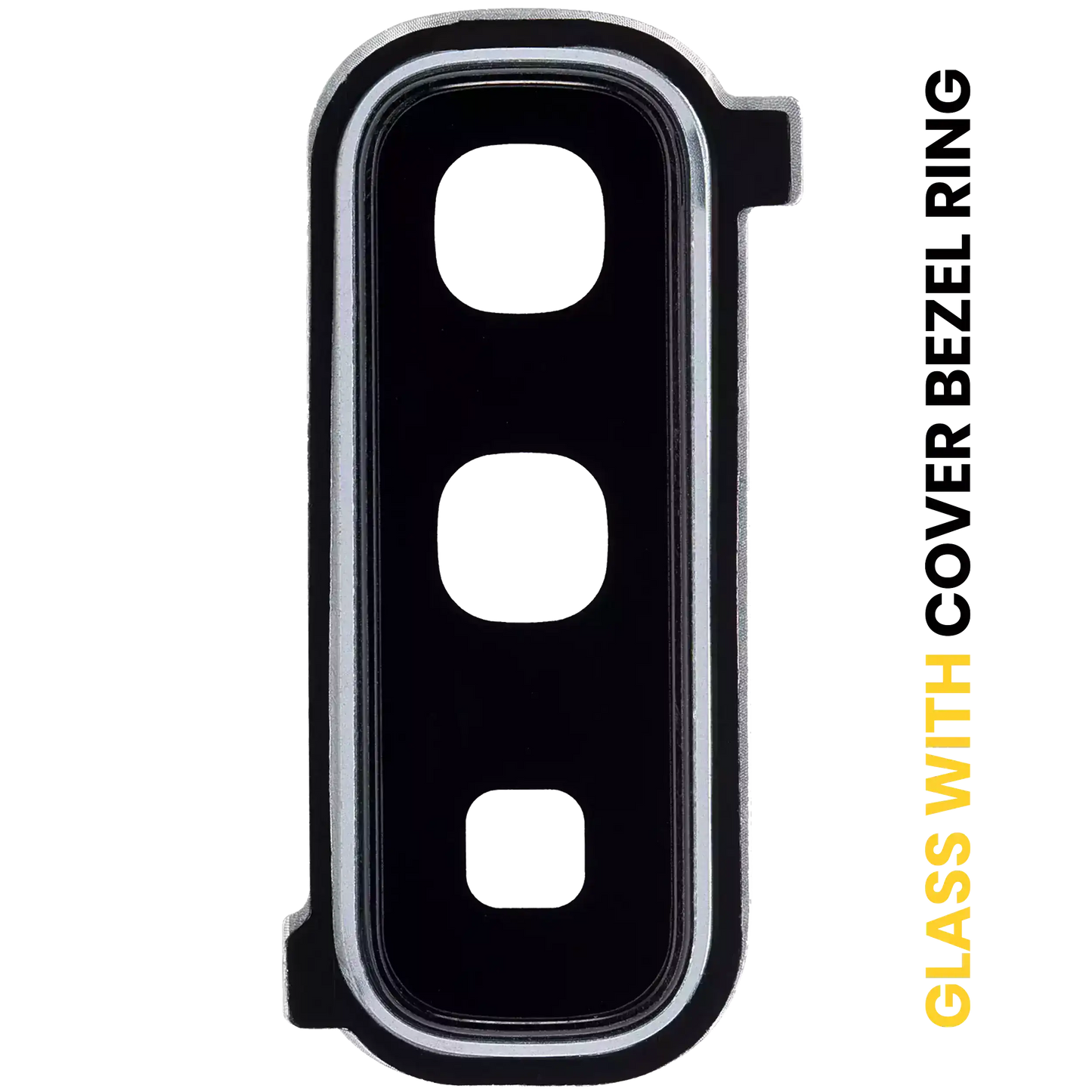 Back Camera Lens With Cover Bezel Ring For Samsung Galaxy Fold 4G (F900) / Fold 5G (F907) (Space Silver)