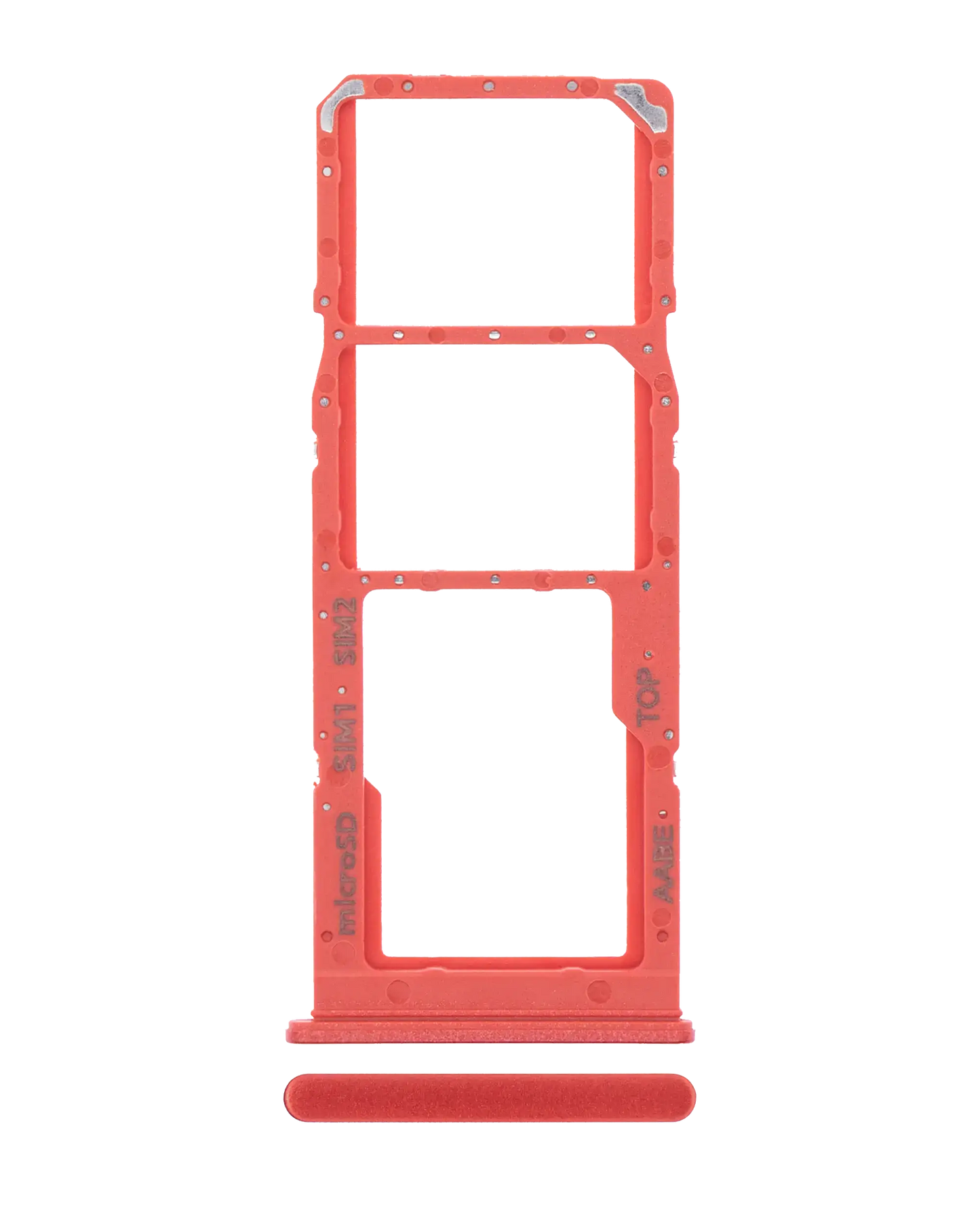 Dual Sim Card Tray For Samsung Galaxy A12 (A125 / 2020) (Red)