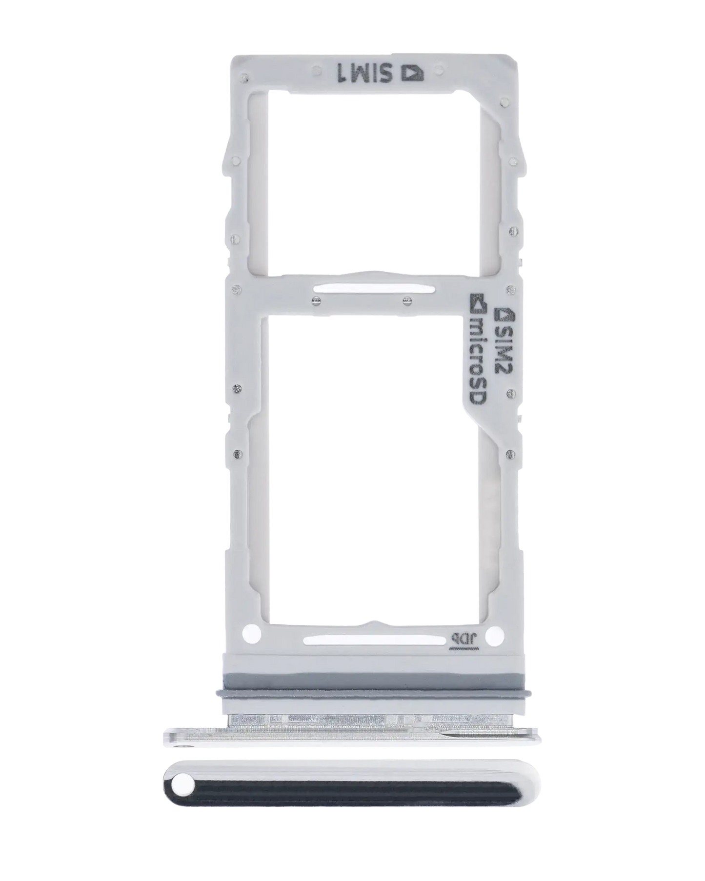 Dual Sim Card Tray For Samsung Galaxy A71 5G (A716 / 2020) (Prism Cube Silver)