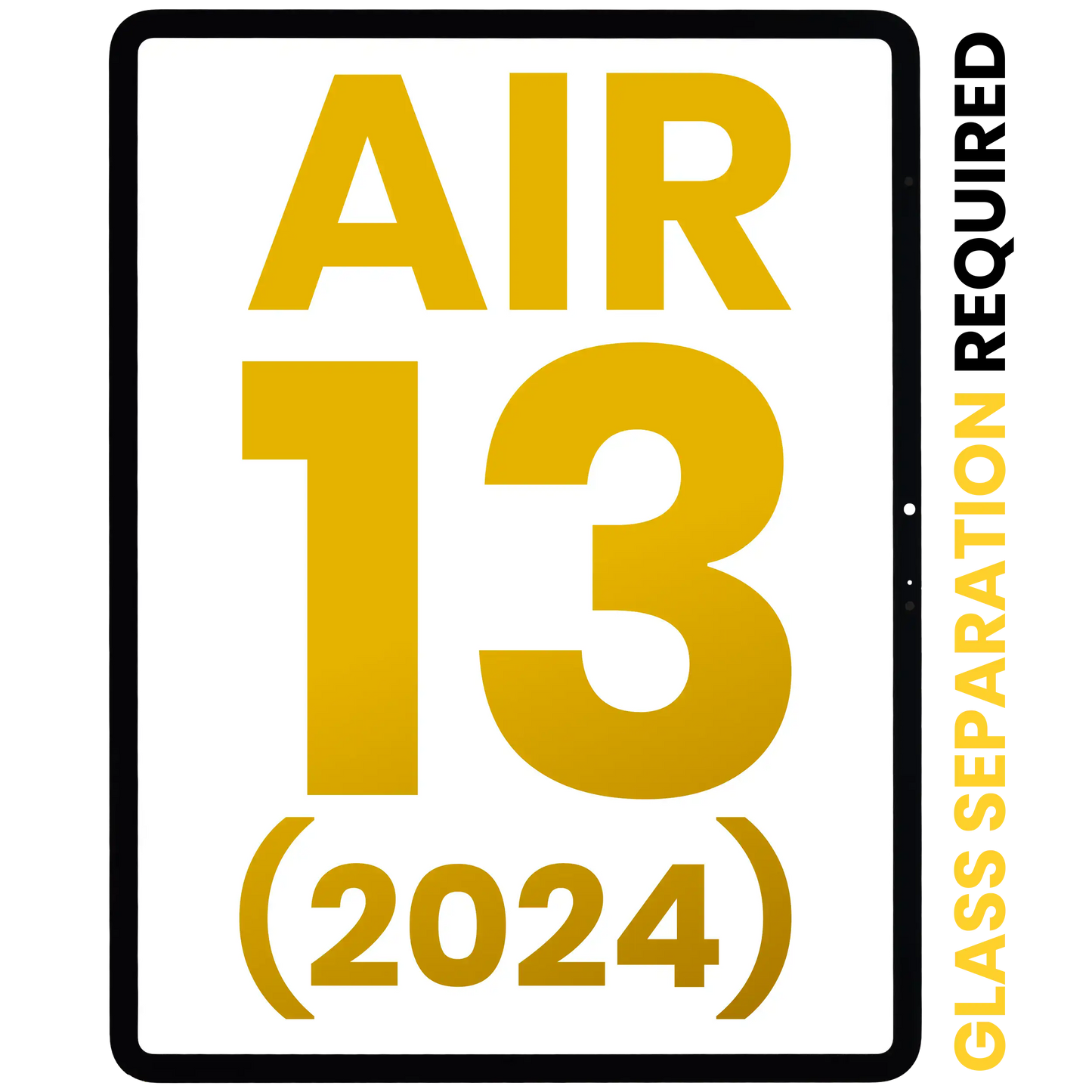 Front Glass For iPad Air 13" (2024) (Glass Separation Required) (Premium) (All Colors)