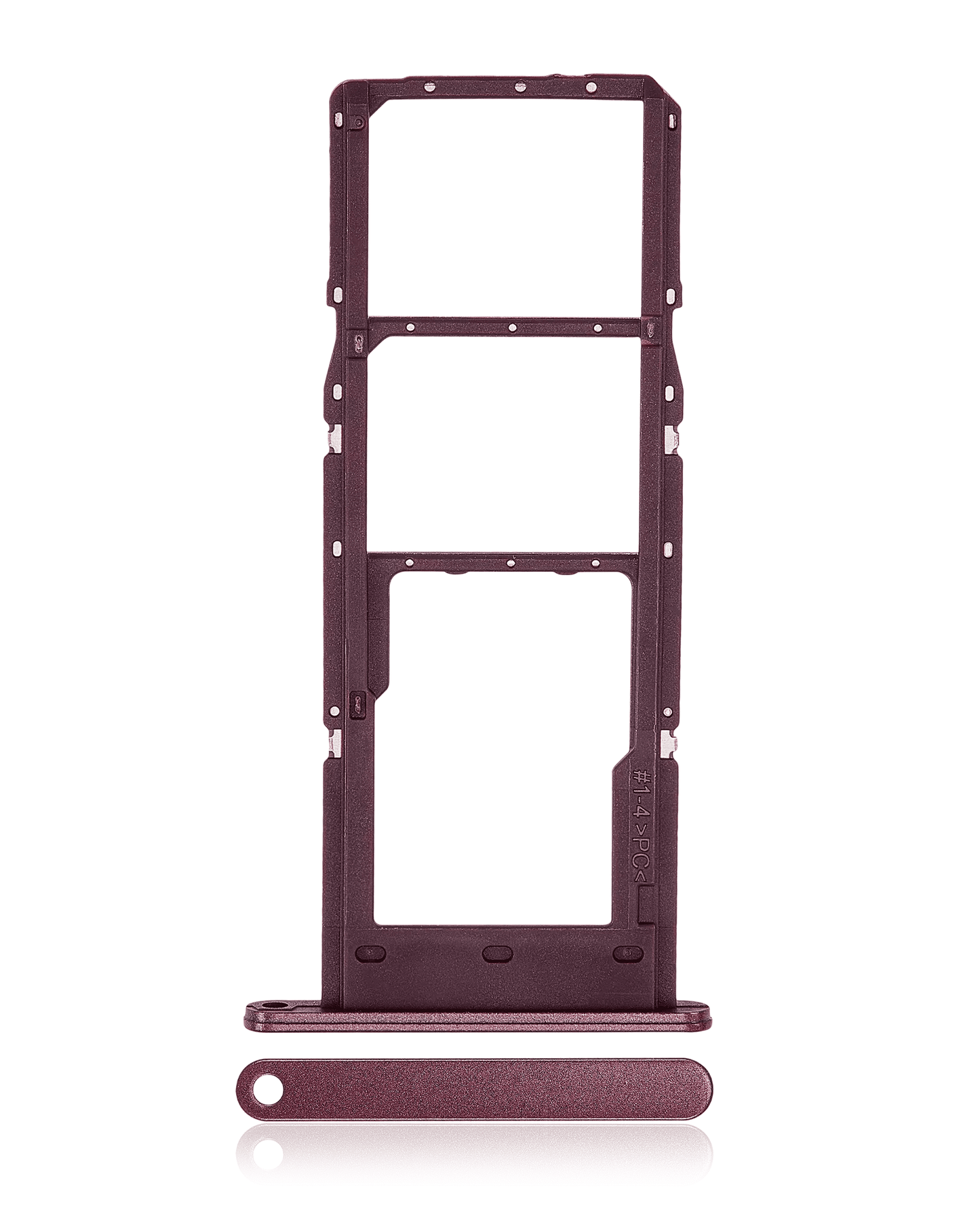 Dual Sim Card Tray For Samsung Galaxy A14 5G (A146F / 2023) (Dark Red)