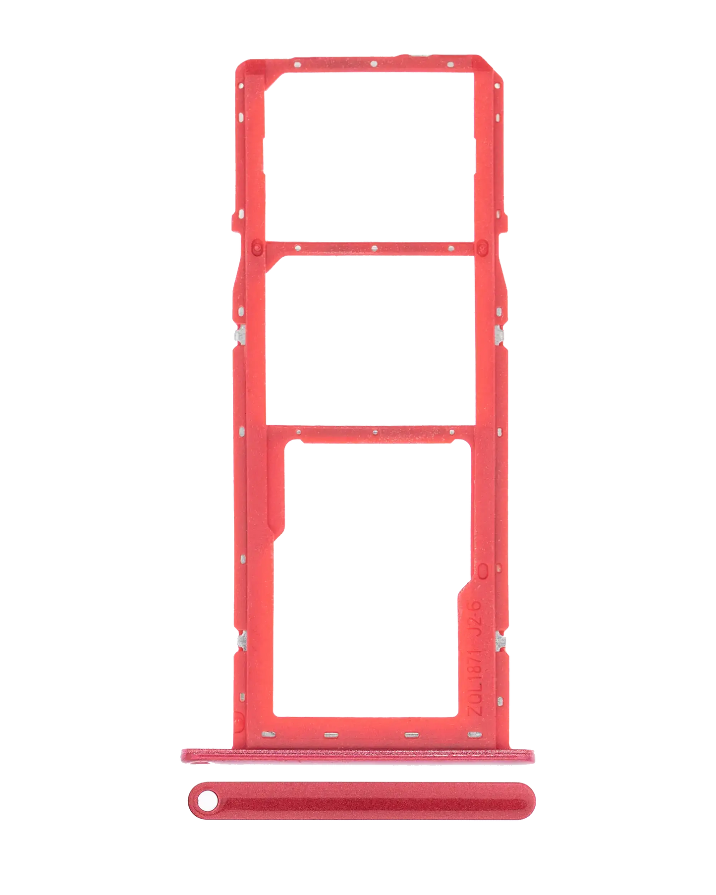 Dual Sim Card Tray For Samsung Galaxy A11 (A115 / 2020) (Red)