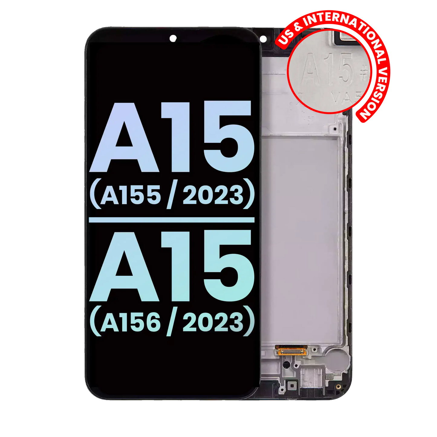 OLED Assembly With Frame For Samsung Galaxy A15 4G (A155 / 2023) / A15 5G (A156 / 2023) (US & International) (Service Pack) (All Colors)