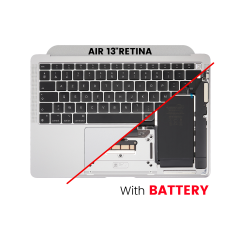 Top Case with Battery and Keyboard (ANSI US) For MacBook Air 13" A2337 (2020) (Used OEM Pull: Grade B/C) (Space Gray)