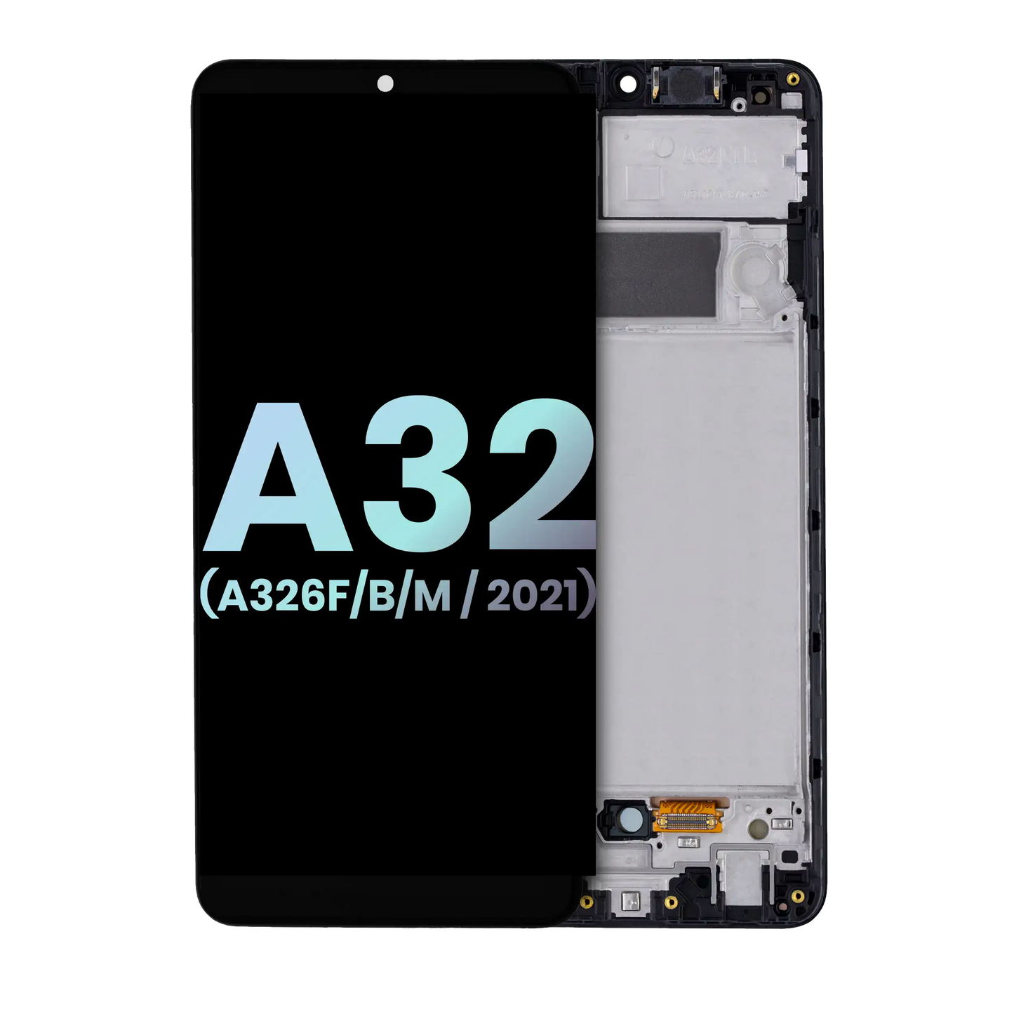 LCD Assembly With Frame For Samsung Galaxy A32 5G (A326F/B/M / 2021) (International Dual Sim Model) (Service Pack) (Awesome Black)