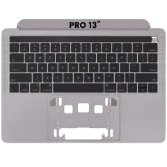 Top Case with Keyboard (ANSI US) For MacBook Pro 13" A1989 (2018-2019) (OEM New) (Space Gray)