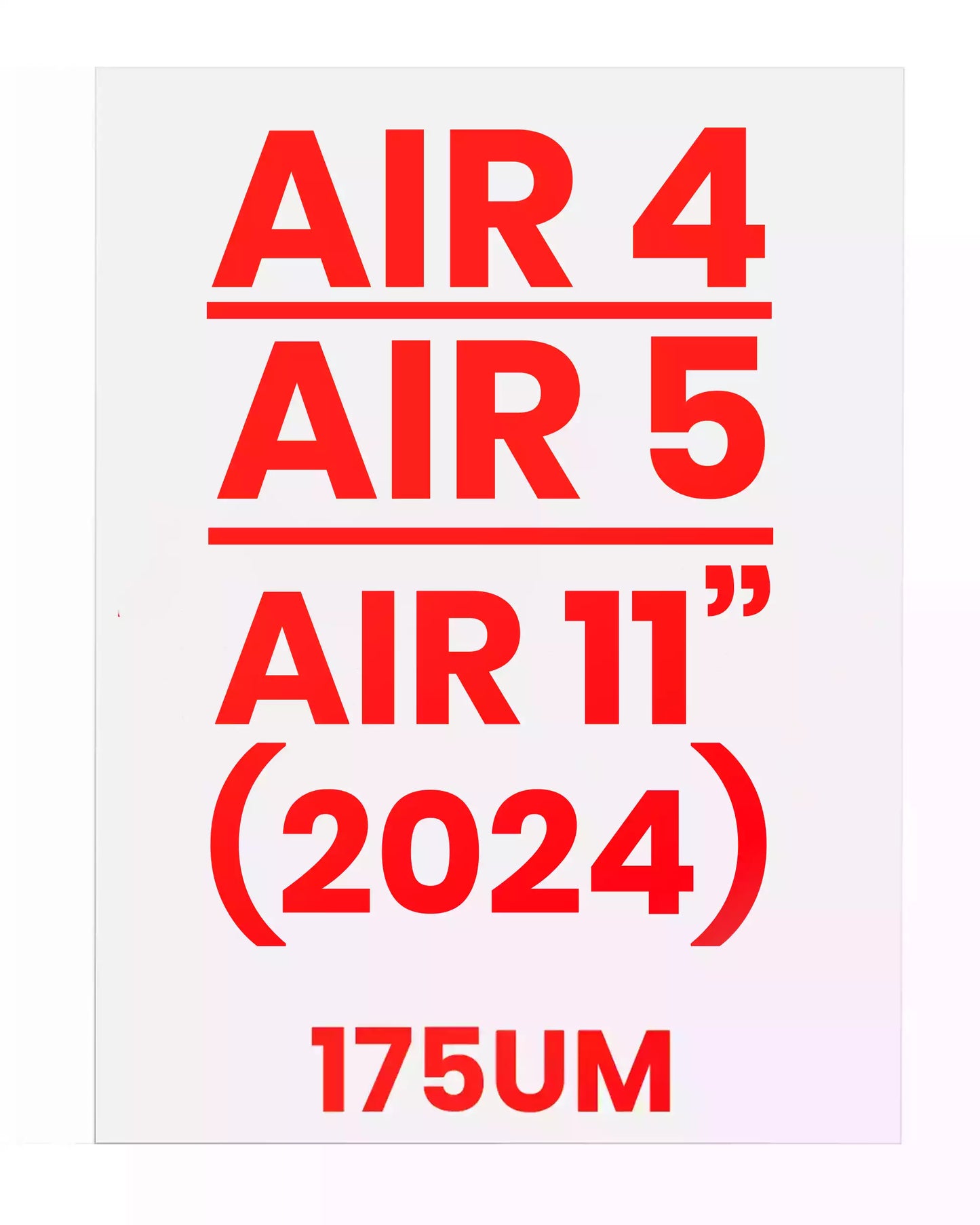OCA Film Lamination For iPad Air 4 (2020) / Air 5 (2022) / Air 11" (2024) (175um) (10 Pack)