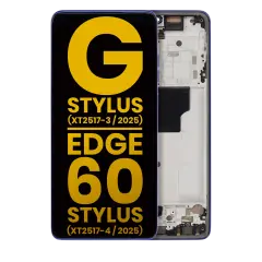 OLED Assembly With Frame For Motorola Moto G Stylus 5G (XT2517-3 / 2025) / Motorola Moto Edge 60 Stylus (XT2517-4 / 2025) (Refurbished) (Surf the Web)