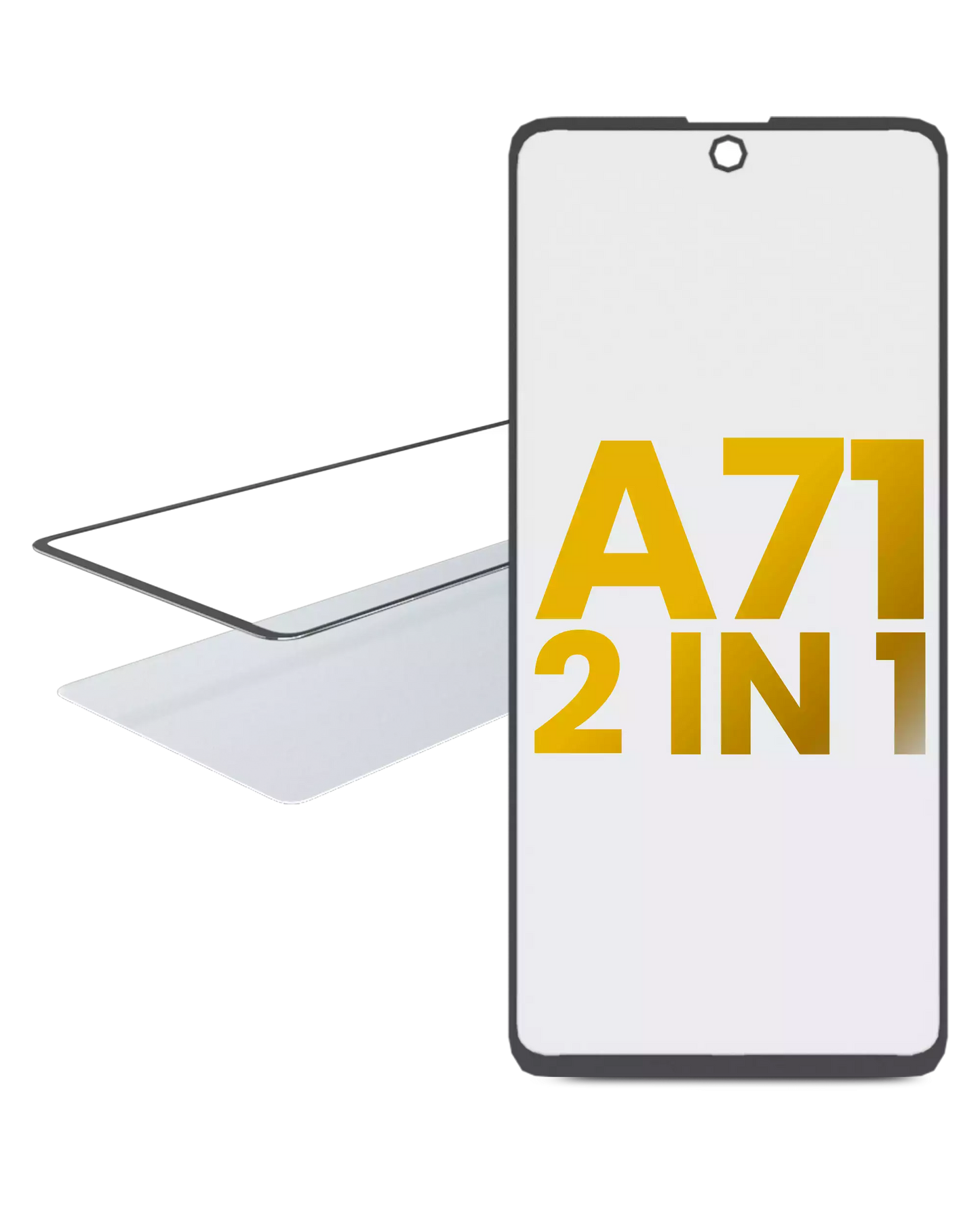 2 IN 1 Front Glass With OCA Pre-Installed For Samsung Galaxy A71 (A715 / 2020)