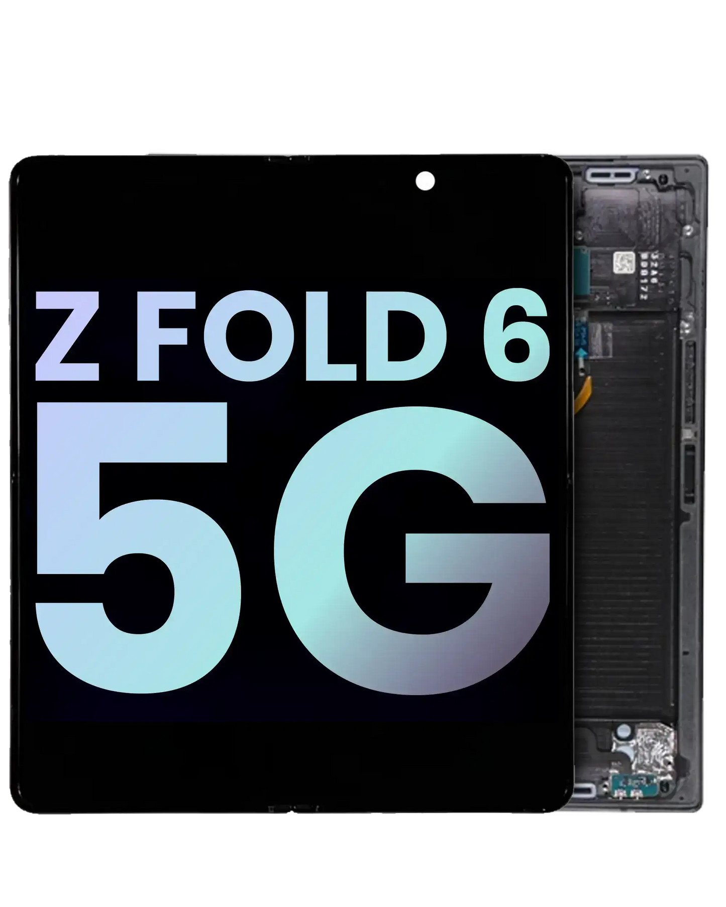 Inner OLED Assembly With Frame For Samsung Galaxy Z Fold 6 5G (US & International) (Service Pack) (Black)