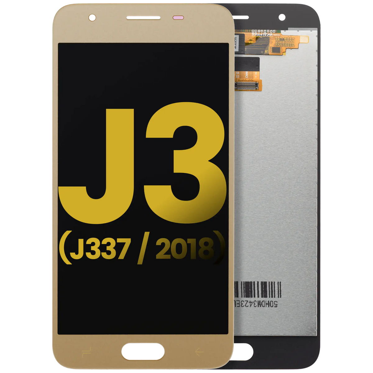 LCD Assembly Without Frame For Samsung Galaxy J3 Star / Aura / Amp Prime 3 (J337 / 2018) (Refurbished) (Gold)