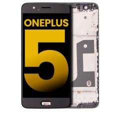 OLED Assembly With Frame For OnePlus 5 (Refurbished) (Black)
