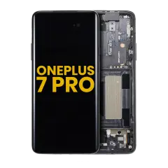 OLED Assembly With Frame For OnePlus 7 Pro (Refurbished) (Mirror Gray)