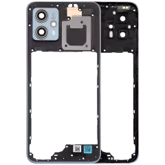 Mid-Frame Housing With Camera Lens For Motorola Moto G23 (XT2333 / 2023) (Genuine OEM) (Steel Blue)