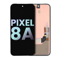 OLED Assembly Without Frame (With Fingerprint Sensor ) For Google Pixel 8a (Genuine OEM) (All Colors)