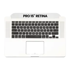 Top Case with Keyboard (ANSI US) and Microphone For MacBook Pro 15" A1398 (2012-2013) (OEM New)
