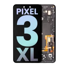 OLED Assembly With Frame For Google Pixel 3 XL (Genuine OEM) (Just Black)