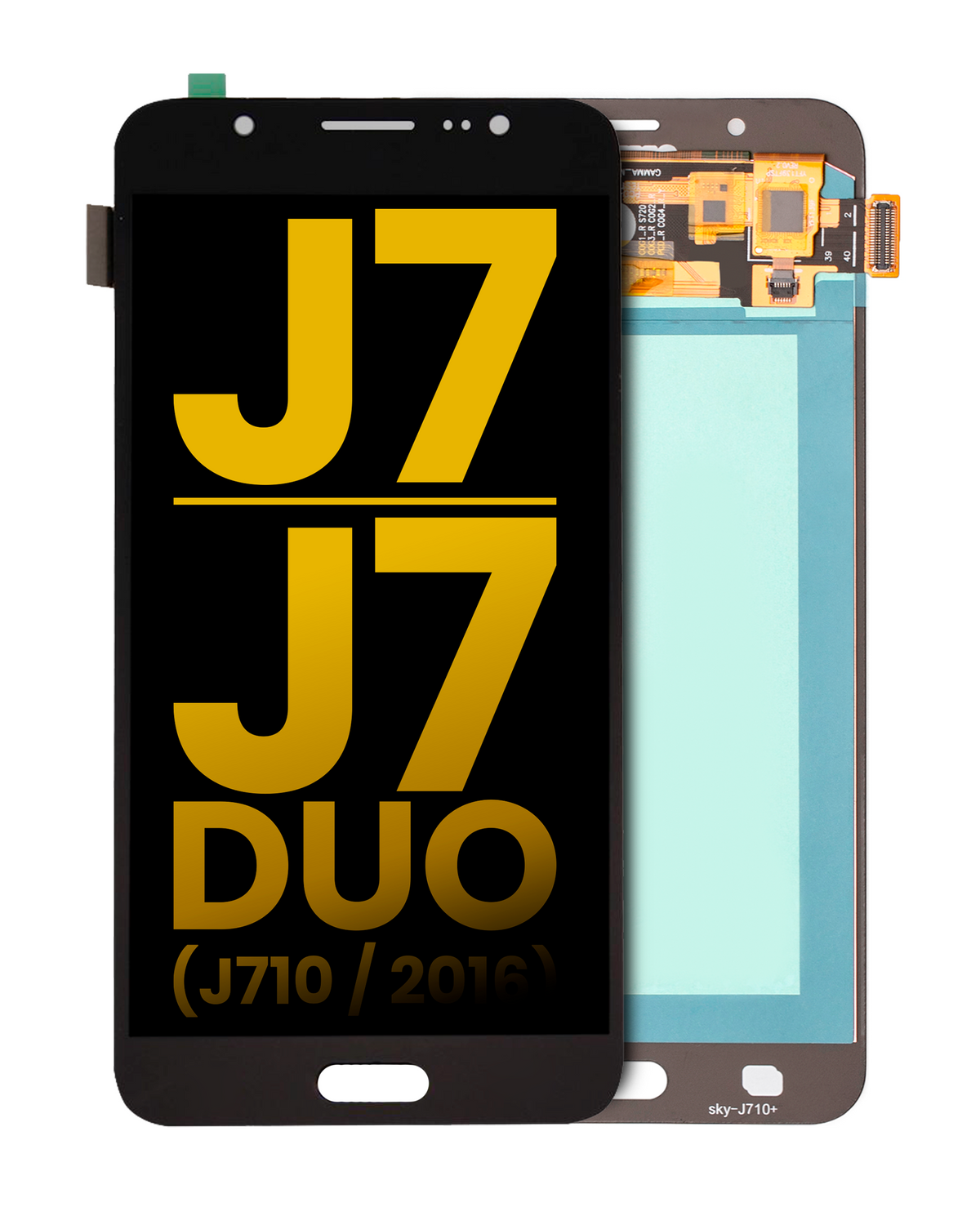 OLED Assembly Without Frame For Samsung Galaxy J7 / J7 Duo (J710 / 2016) (Refurbished) (Black)