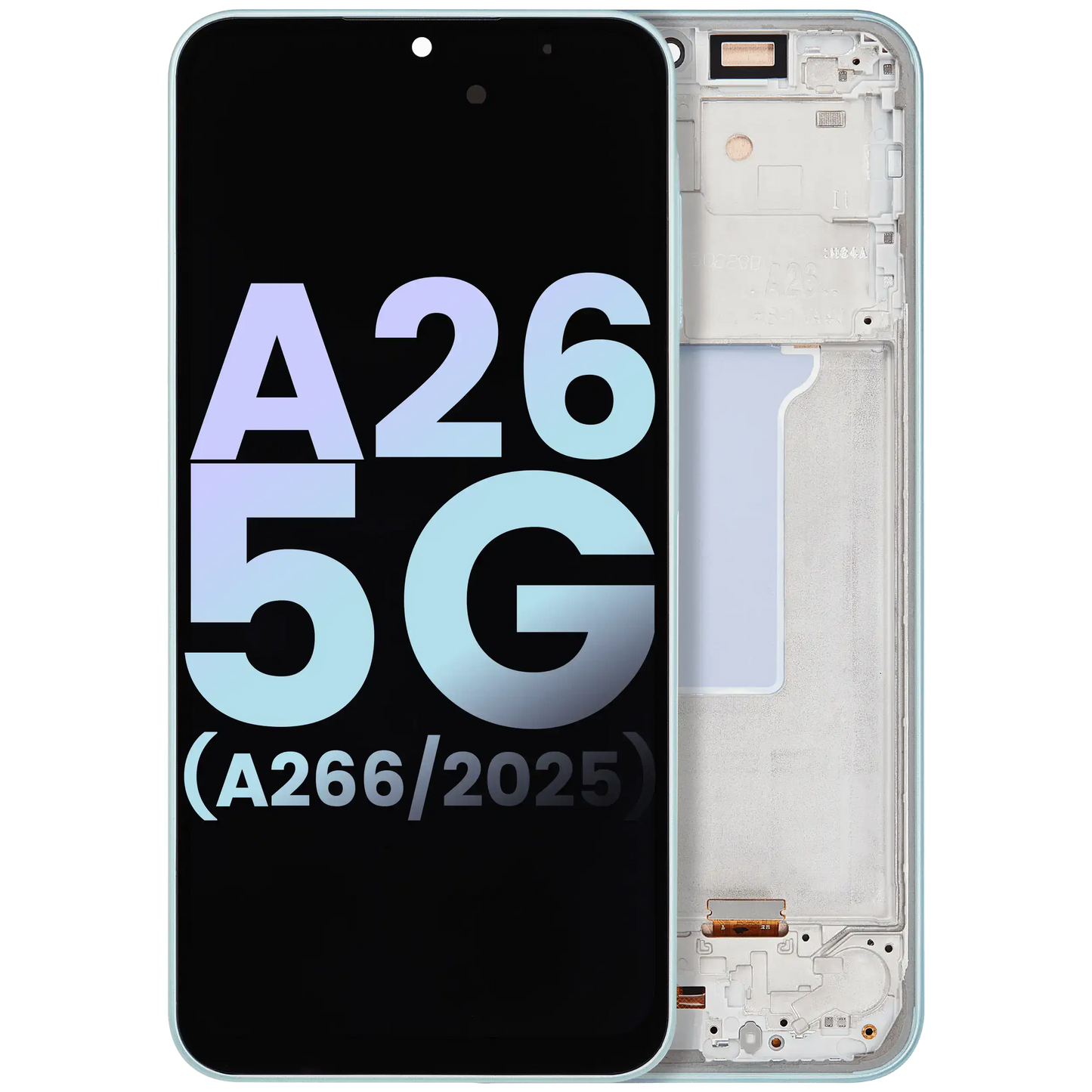OLED Assembly With Frame Compatible For Samsung Galaxy A26 5G (A266 / 2025) (Service Pack) (Mint)