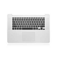 Top Case with Keyboard (ISO UK) and Trackpad For MacBook Pro 15" A1398 (2015) (Used OEM Pull: Grade B/C)