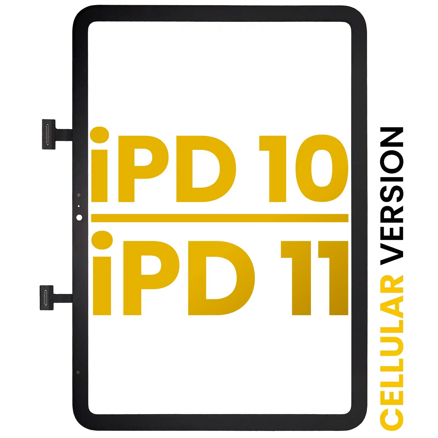 Digitizer For iPad 10 (2022) / iPad 11 (2025) (Premium) (WiFi / Cellular) (Black)