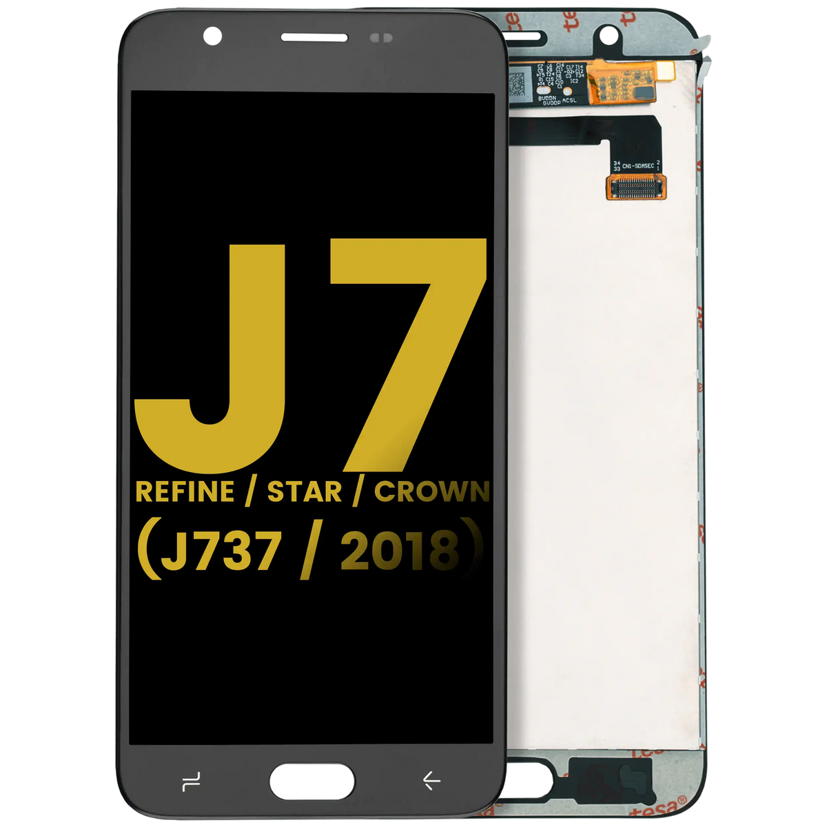 LCD Assembly Without Frame For Samsung Galaxy J7 Refine / Star / Crown (J737 / 2018) (Refurbished) (Black)