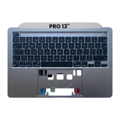 Top Case with Keyboard (ISO UK) For MacBook Pro 13" A2338 (2020) (Space Gray)