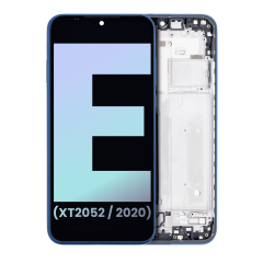 LCD Assembly With Frame For Motorola Moto E (XT2052 / 2020) (Genuine OEM) (Midnight Blue)