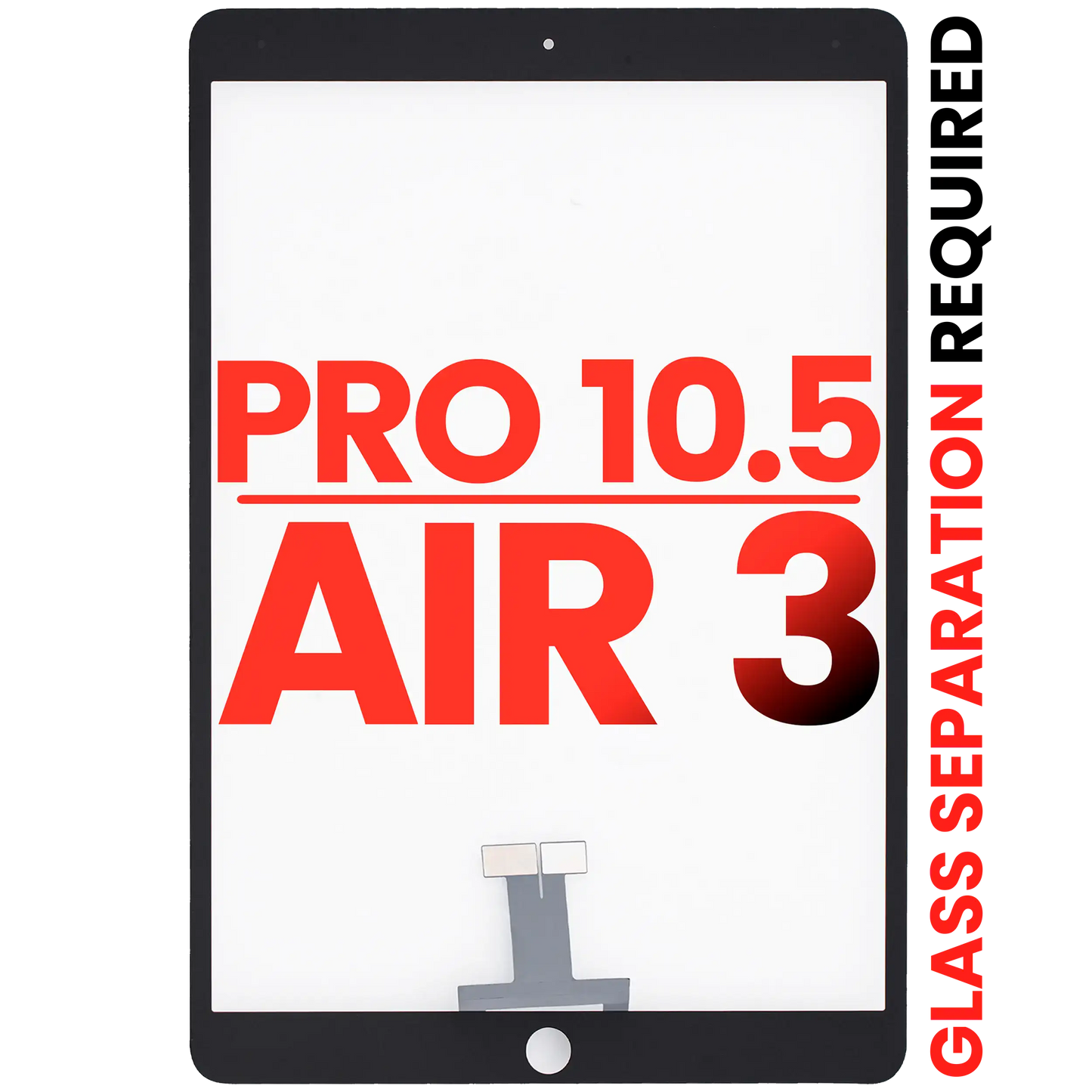 Digitizer For iPad Pro 10.5" / iPad Air 3 (Glass Separation Required) (Aftermarket Plus) (Black)