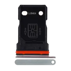 Dual Sim Card Tray For OnePlus 8 (Polar Silver)