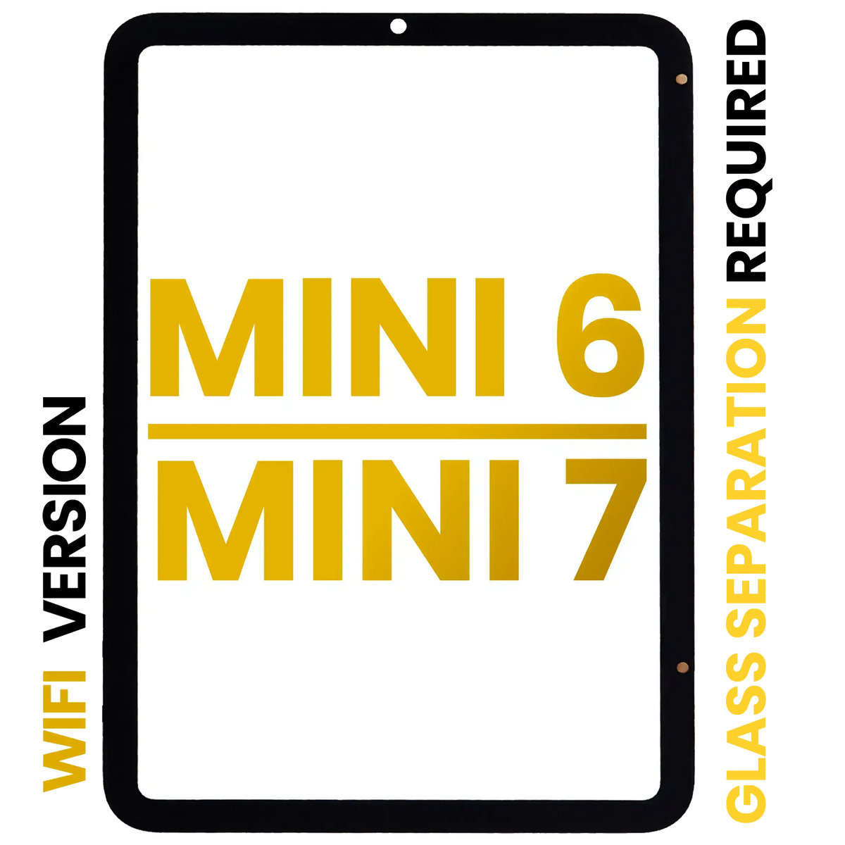 Digitizer For iPad Mini 6 (2021) / Mini 7 (2024) (WiFi Only) (Glass Separation Required) (Premium) (All Colors)