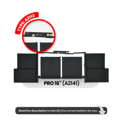 Battery (A2113) For MacBook Pro 16" (A2141 / 2019)