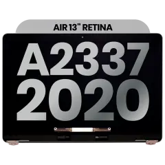 Complete LCD Display Assembly For MacBook Air 13" A2337 (2020) (Used OEM Pull: Grade A) (Space Gray)