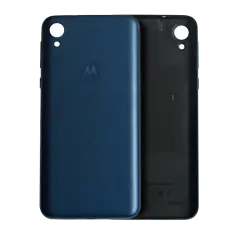 Back cover Glass For Motorola Moto E6 (XT2005 / 2019) (Genuine OEM) (Navy)