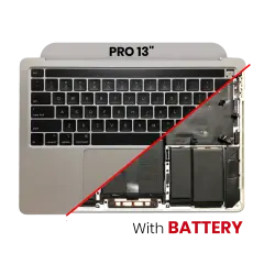 Top Case with Battery and Keyboard (ANSI US) For MacBook Pro 13" A2251 (2020) (Space Gray)