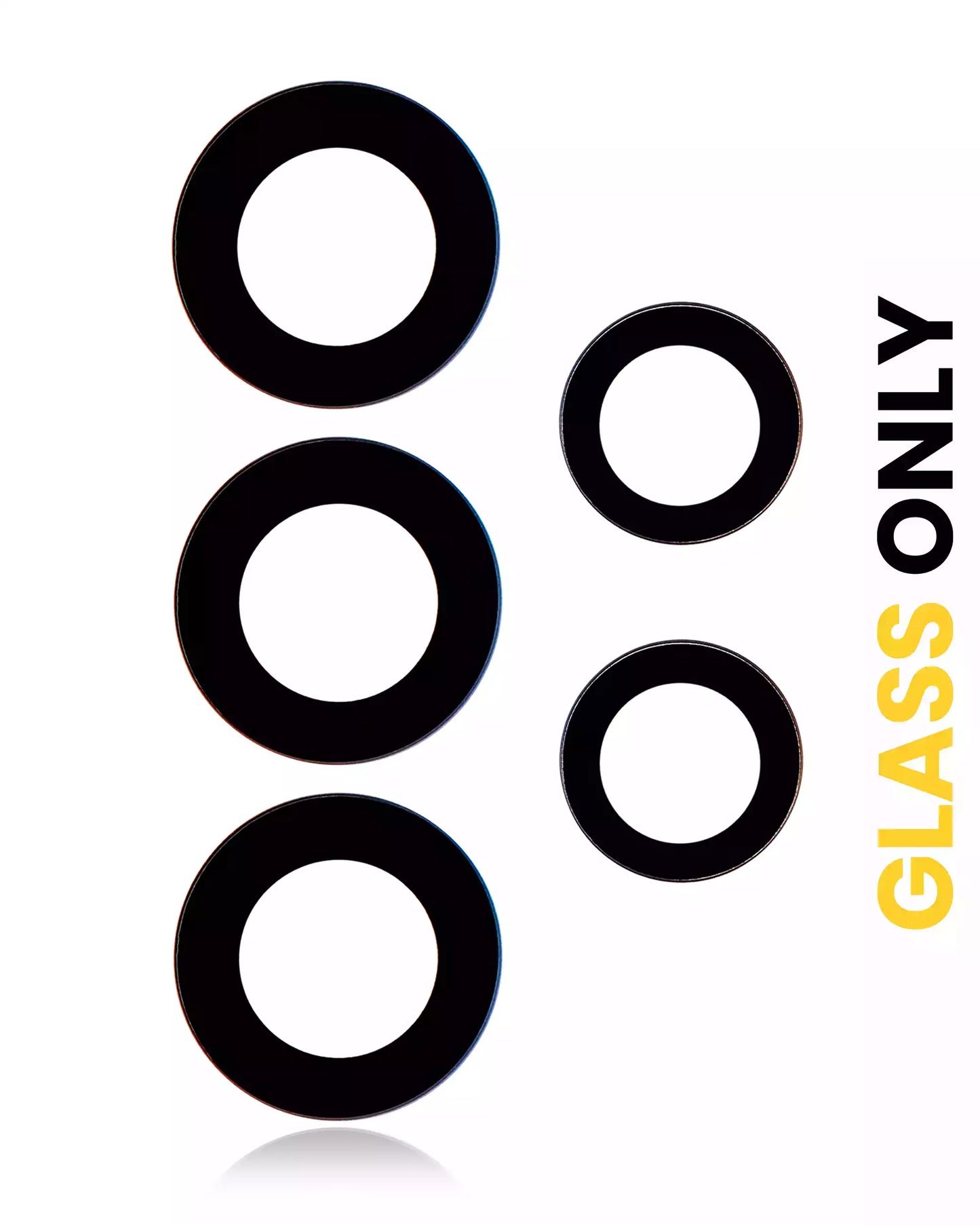 Back Camera Lens (Glass Only) With Adhesive For Samsung Galaxy A73 (A735 / 2022) (5 Piece Set) (10 Pack)
