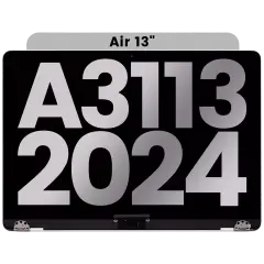 Complete LCD Display Assembly For MacBook Air 13" (A3113 / 2024) (Used OEM Pull: Grade A) (Starlight)